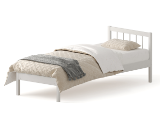 Кровать Мечта-4 90х200 деревянная белая