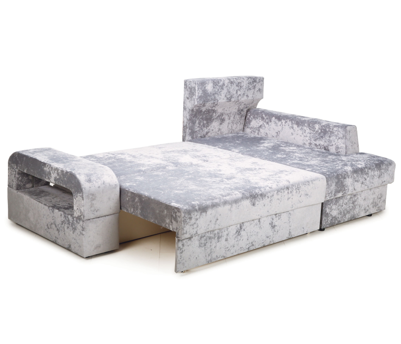 Диваны угловые в гостиную, Угловой диван Марго 1 правый, велюр