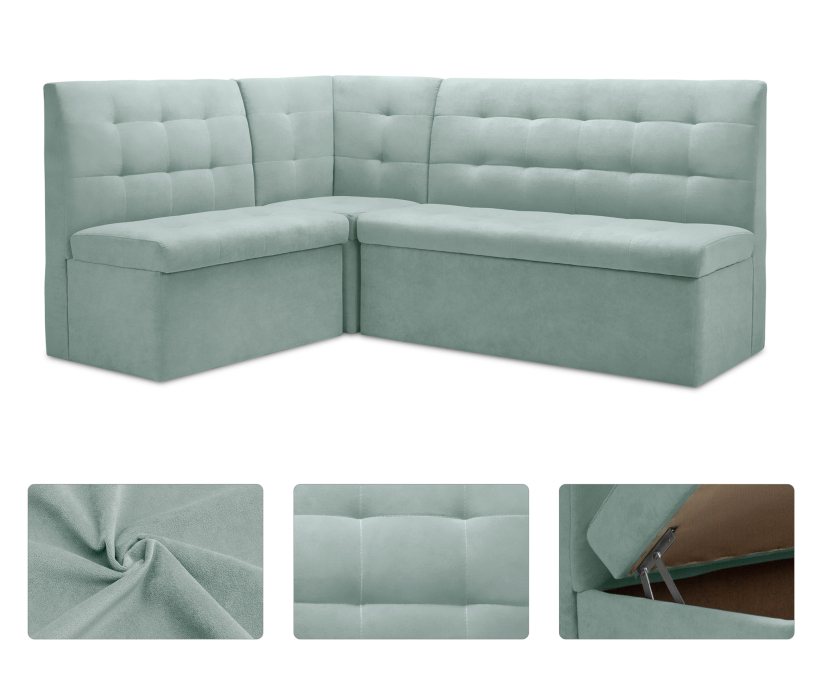 Кухонные уголки, Диван кухонный угловой Омега, микровелюр