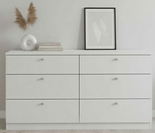 Комод 140х40х72 см, Теви 6 ящиков