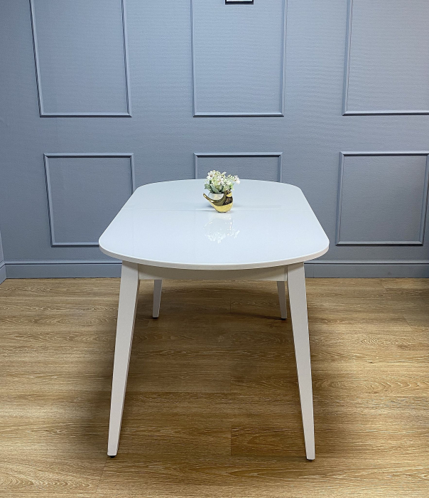 Обеденные столы, Стол Kenner 1300M раздвижной, стекло глянец