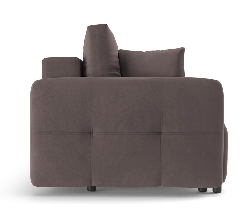 Диваны с ящиком для белья, Диван-кровать Квадро, велюр