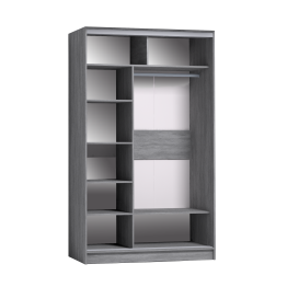 Шкаф-купе 2-дв  Strike 1200 зеркало/лдсп  (в2105*ш1232*г595)