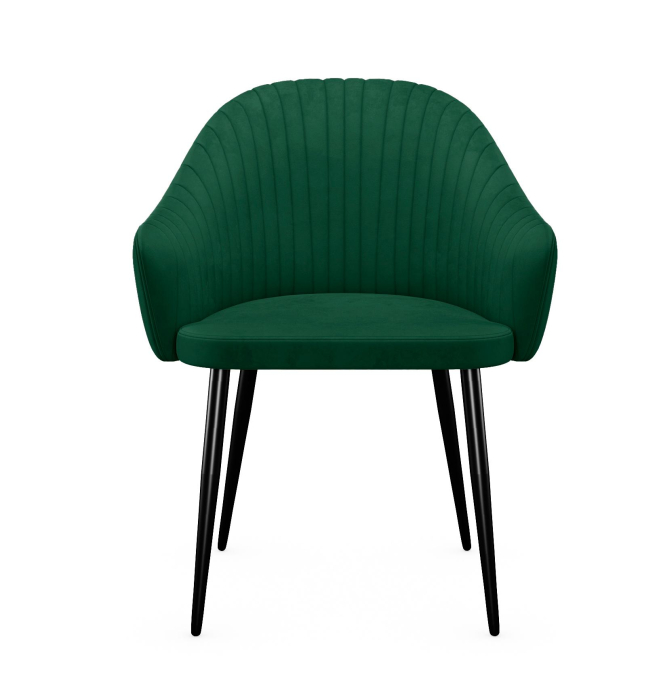 Стулья, Стул 440 K13 изумруд, ножки черные