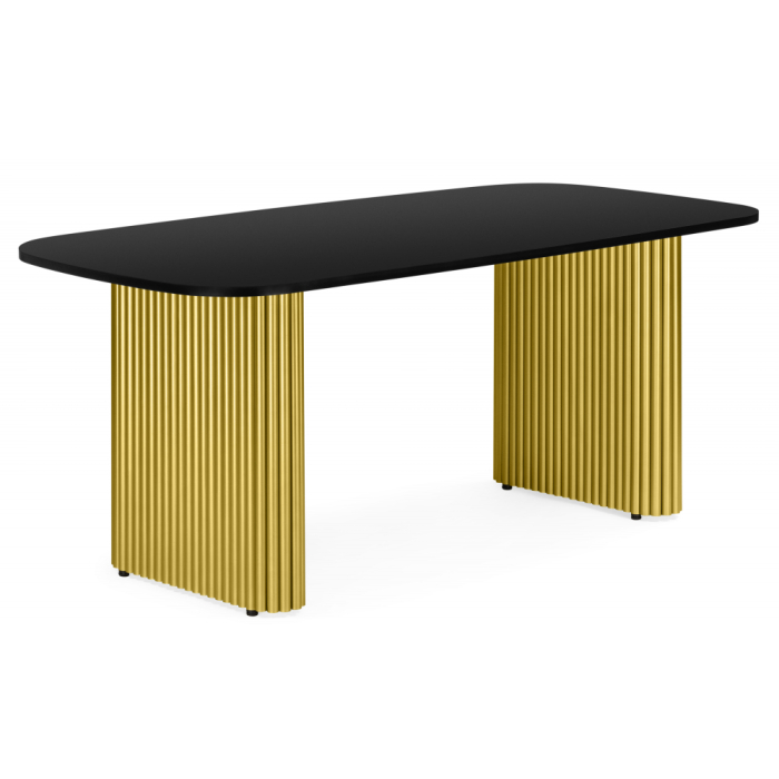 Обеденные столы, Деревянный стол Бавария 200*90 (золотые ноги)