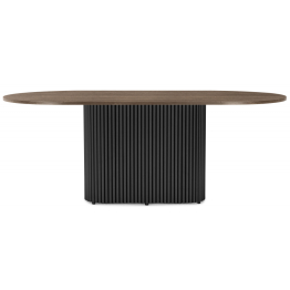 Стол Барон О 200 х 90 (черные ноги)