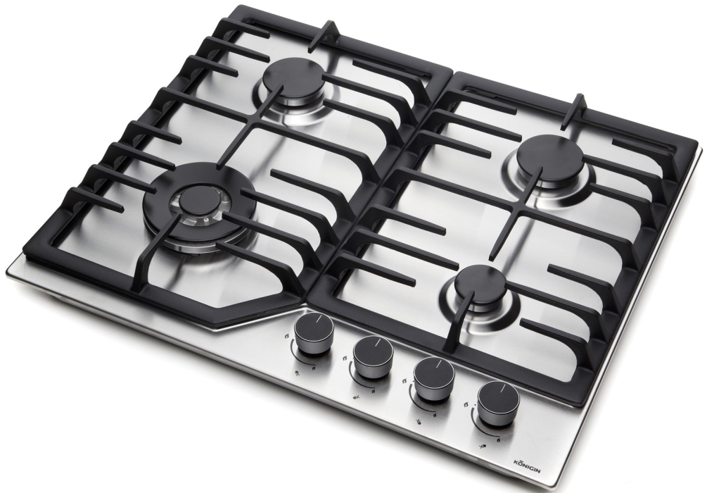Встраиваемые варочные панели, Газовая варочная панель Konigin Blaze 604 IXW