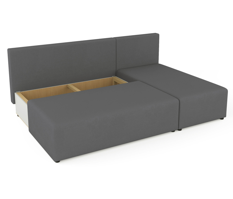 Диваны угловые в гостиную, Угловой диван-кровать Рим, велюр