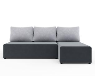 Угловой диван-кровать Рим, велюр