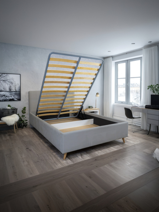 С подъемным механизмом, Кровать Коуч 001П 140х200