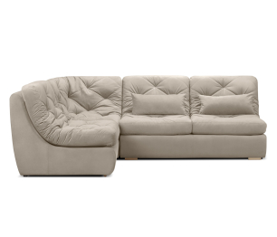 Модульный угловой диван Борнео со спальным местом, велюр