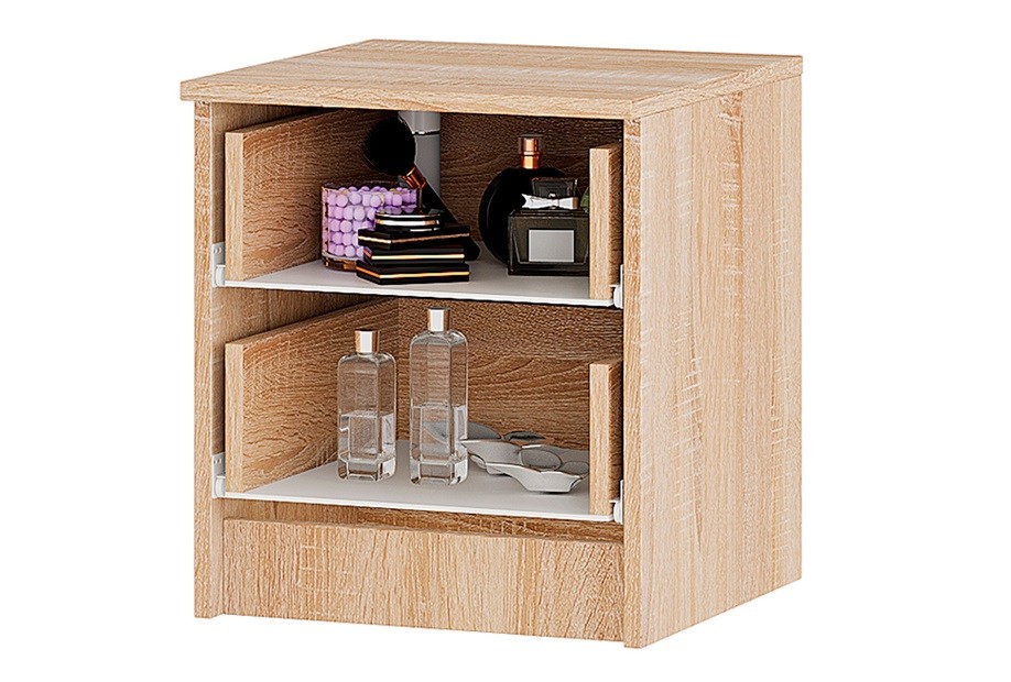 Прикроватные тумбы, Тумба прикроватная с ящиками Сакура