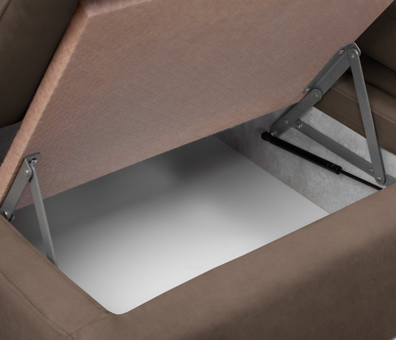 Диваны угловые в гостиную, Диван модульный Борнео со спальным местоп П-образный, велюр