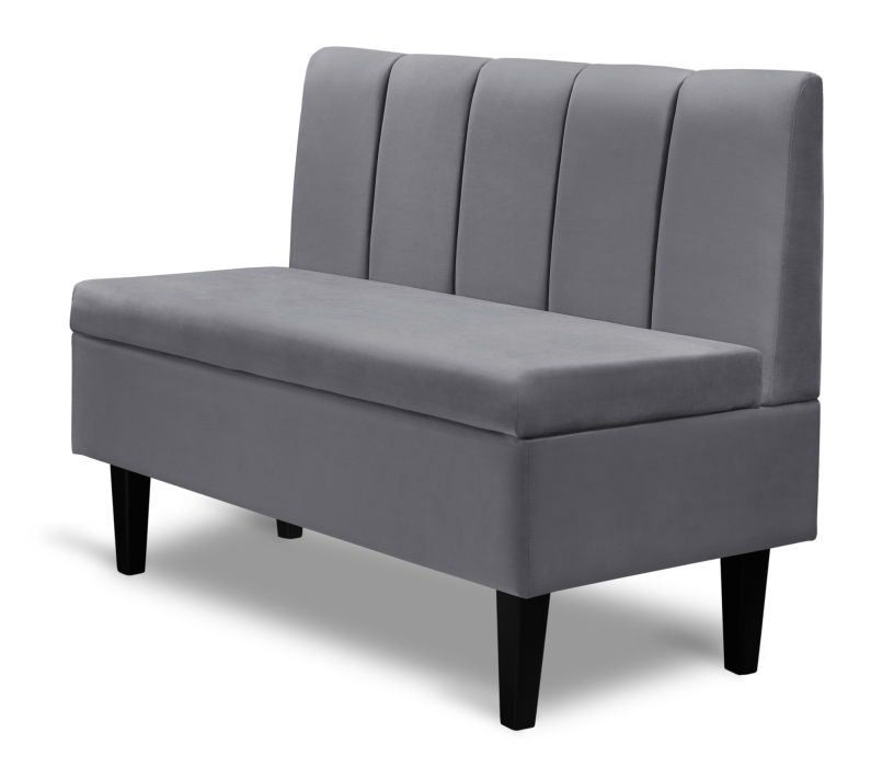 Диваны прямые кухонные, Диван прямой на ножках Лео 110, микровелюр