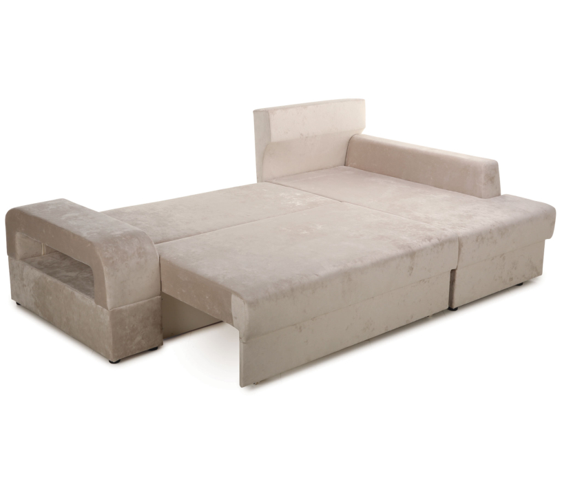 Диваны угловые в гостиную, Угловой диван Марго 1 правый, велюр