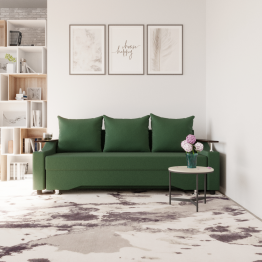 Прямой диван Квадро-1 ППУ, велюр