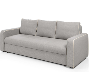 Диван-кровать прямой Атланта с кантом еврокнижка,велюр