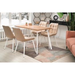 Стол деревянный Тринити Лофт 120x80x75 22 мм