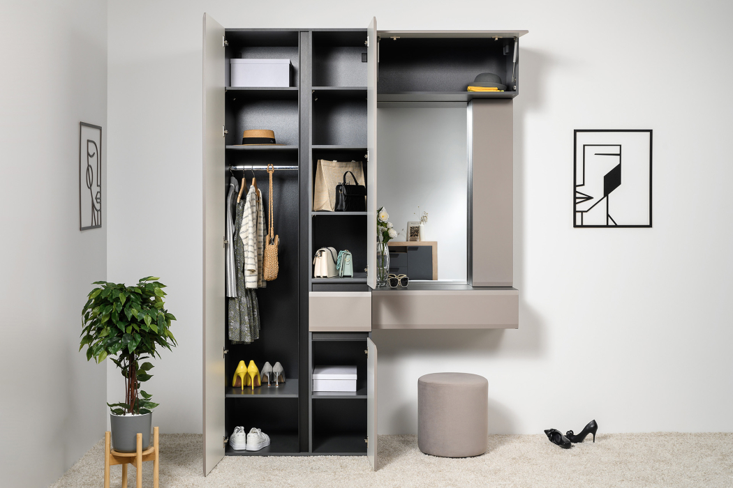 Зеркала в прихожую, Зеркало Сидней 17.12, антрацит