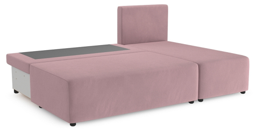 Угловой диван Каир Lux, велюр, правый