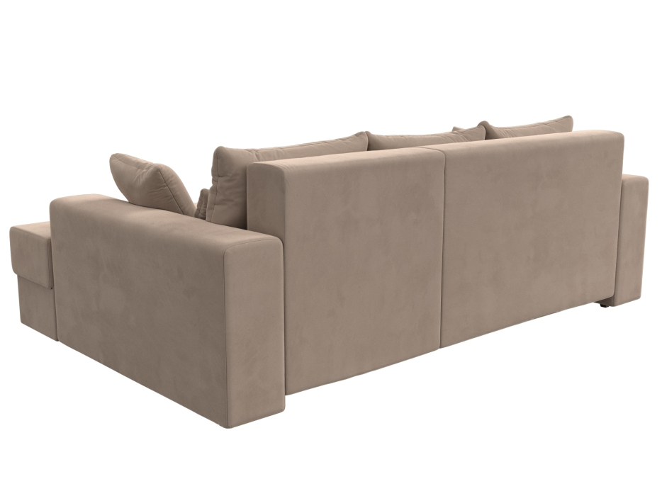 Диваны угловые в гостиную, Угловой диван Майами правый угол, велюр