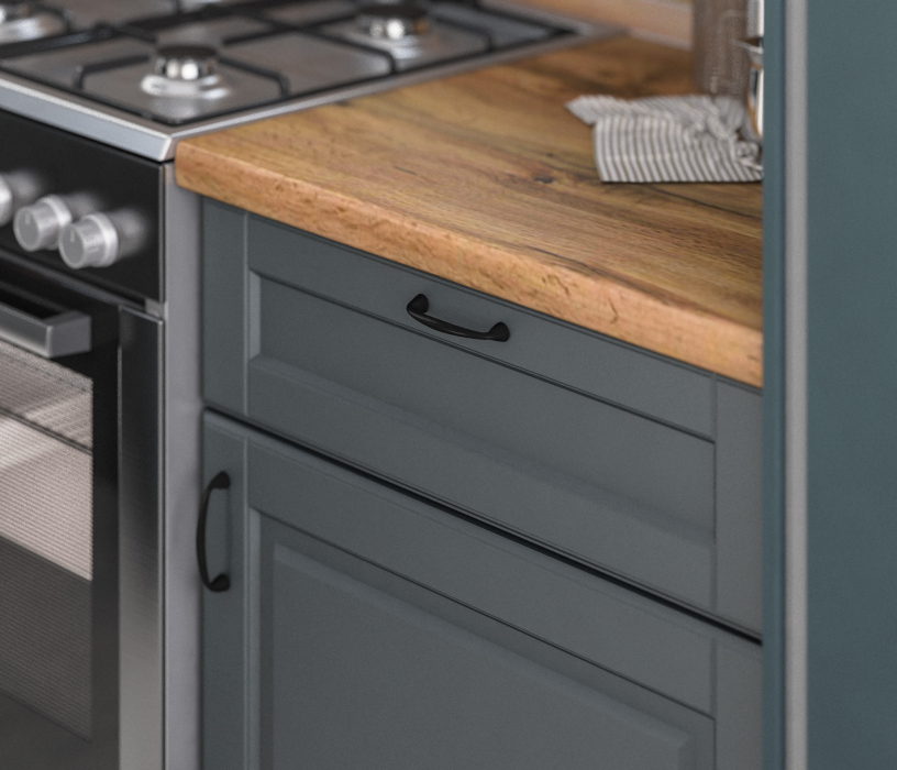 Кухонные гарнитуры, Кухонный гарнитур Регина 1,8м Серый матовый