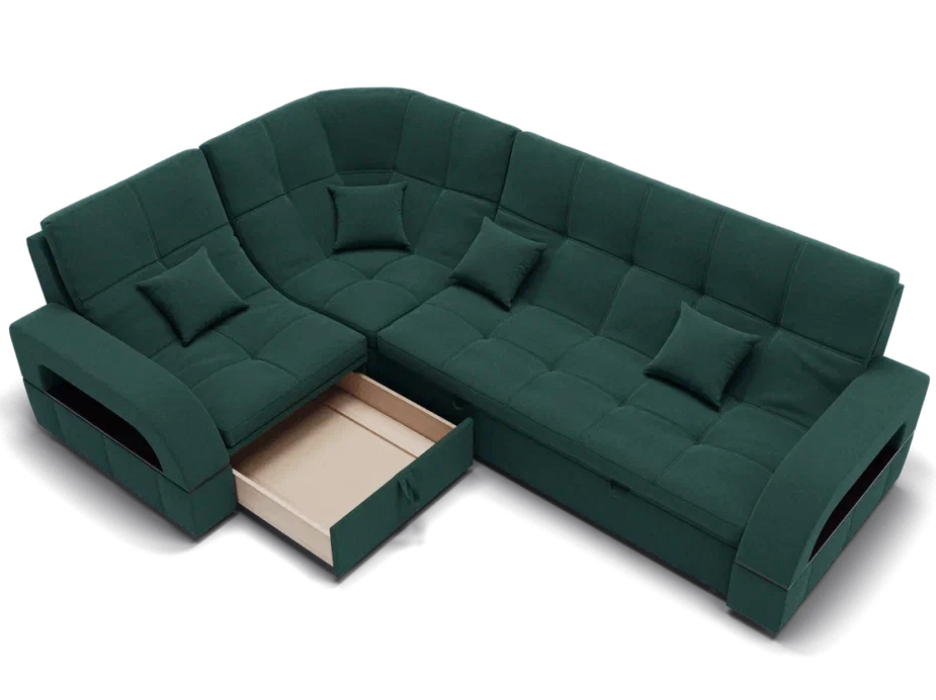 Диваны угловые в гостиную, Модульный диван Майами-3,микровелюр,антивандальная ткань,венеция