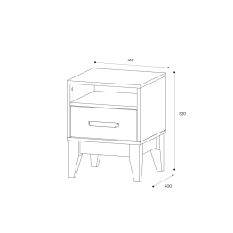 Тумба прикроватная Скандика