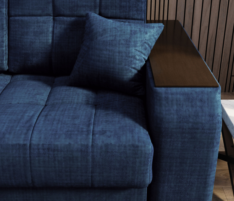 Диваны угловые в гостиную, Угловой диван-кровать Лас-Вегас левый, шенилл