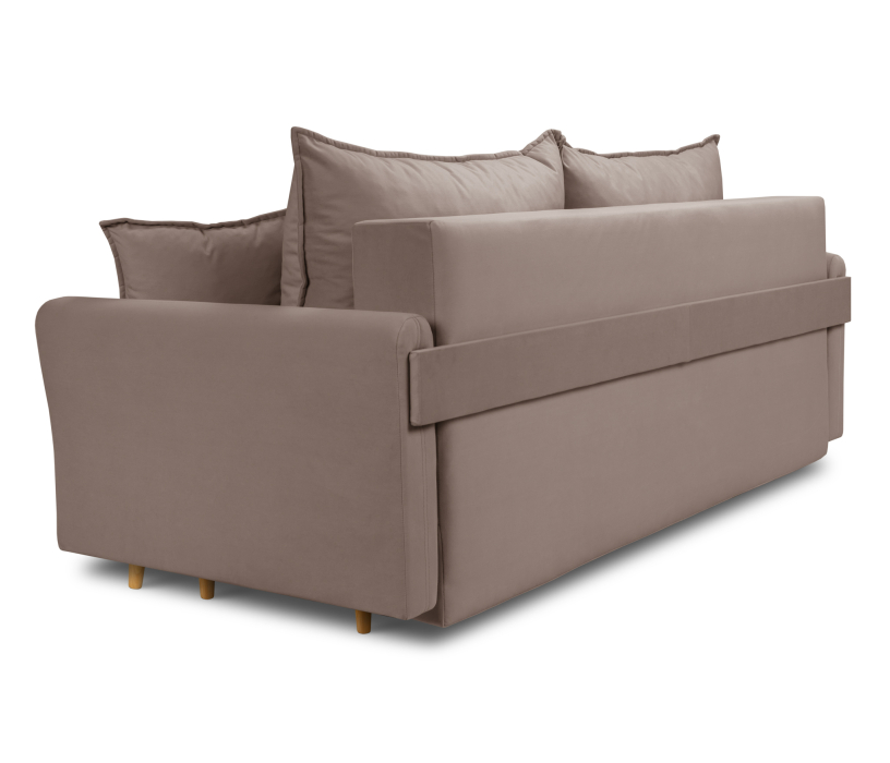 Диваны еврокнижки, Диван кровать прямой со спальным местом "Мия", микровелюр