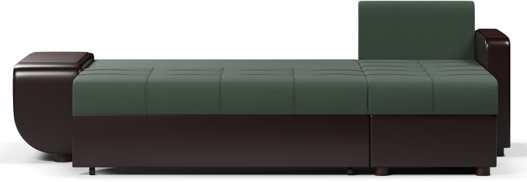 Диван-кровать угловой Атланта со столиком еврокнижка,велюр+экокожа