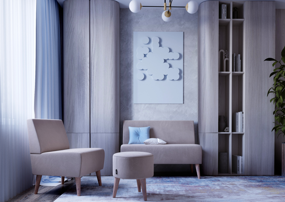 Диваны прямые кухонные, Диван Килт, велюр