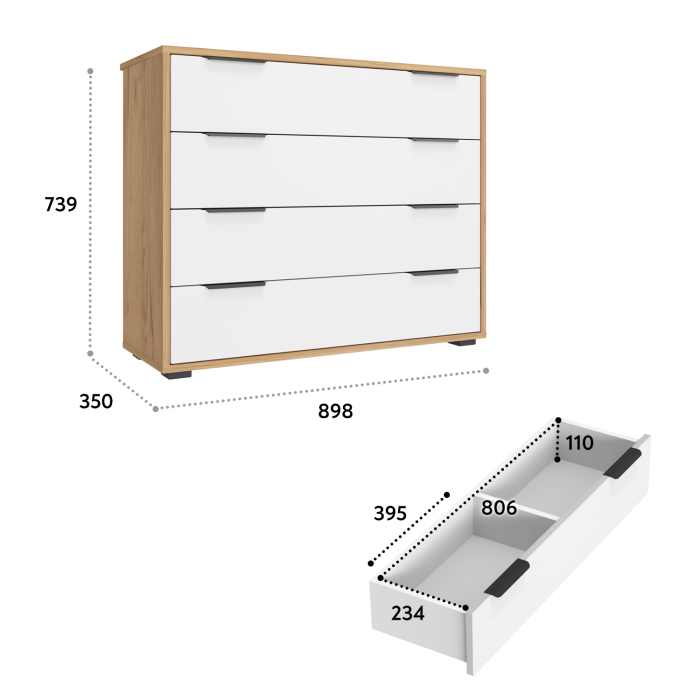 Комоды, Комод Оптима ОП-04