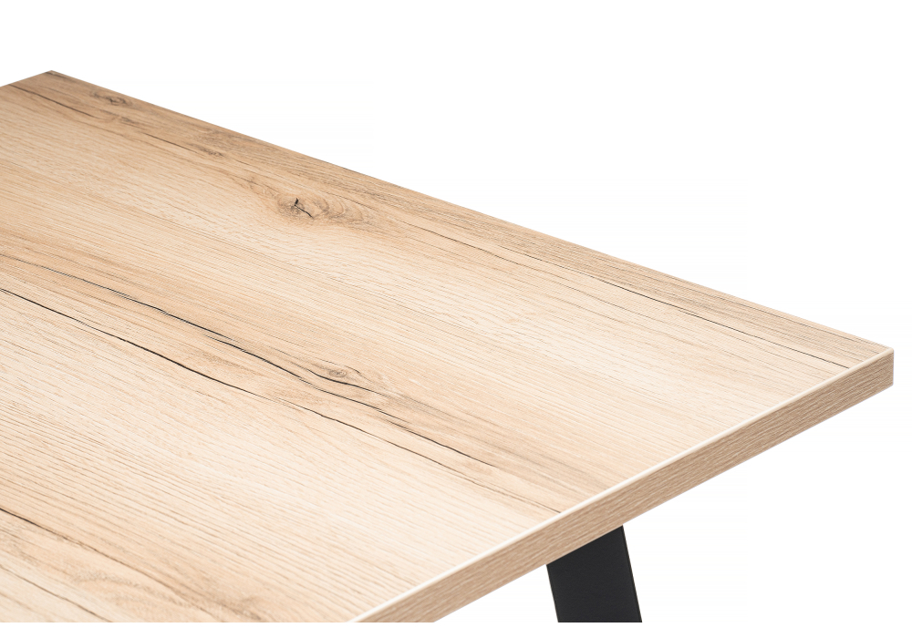 Обеденные столы, Стол деревянный Колон Лофт 120 25 мм (дуб делано светлый)