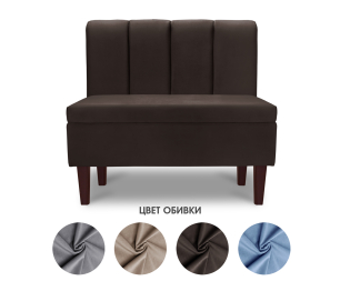 Диван прямой на ножках Лео 88, микровелюр