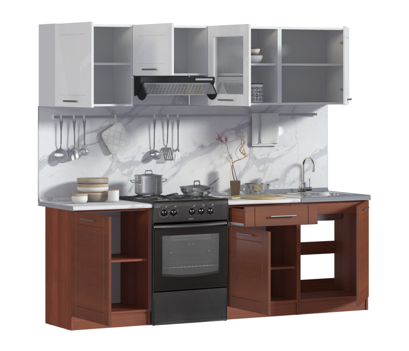 Кухонные гарнитуры, Кухонный гарнитур Натали прямой 240 см