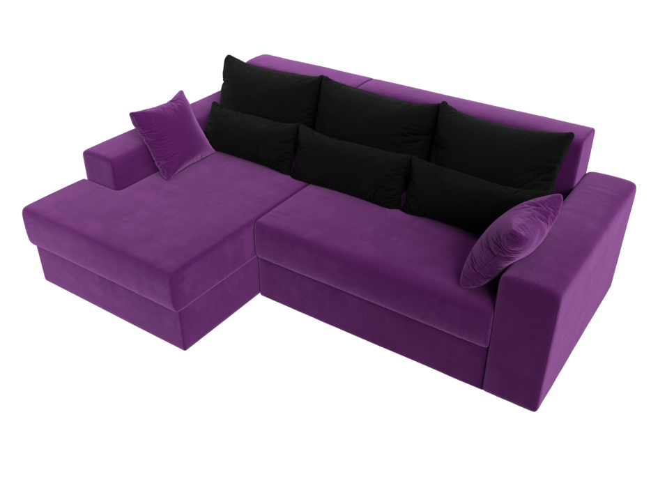 Офисные диваны, Угловой диван Майами левый угол, микровельвет