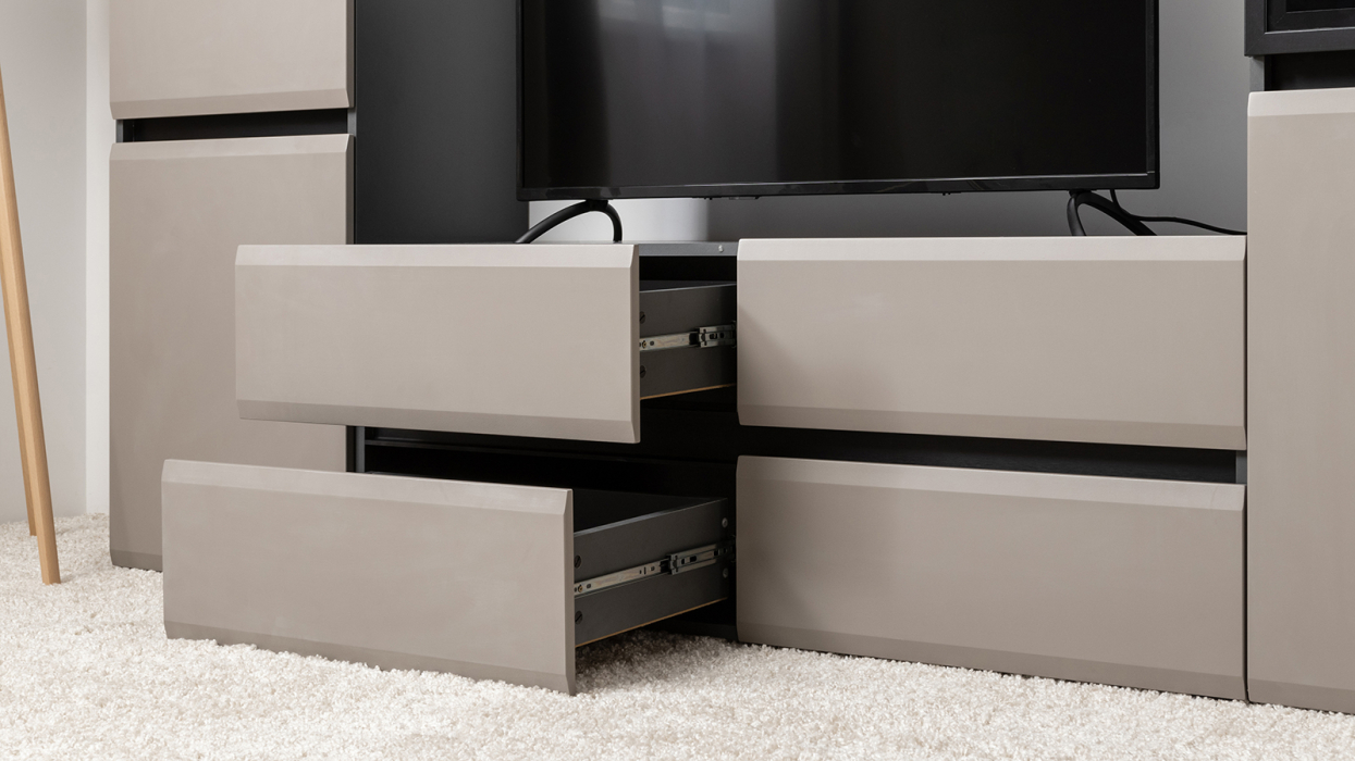 ТВ-тумбы, Тумба под ТВ Сидней 13.63, антрацит, веллюто капучино