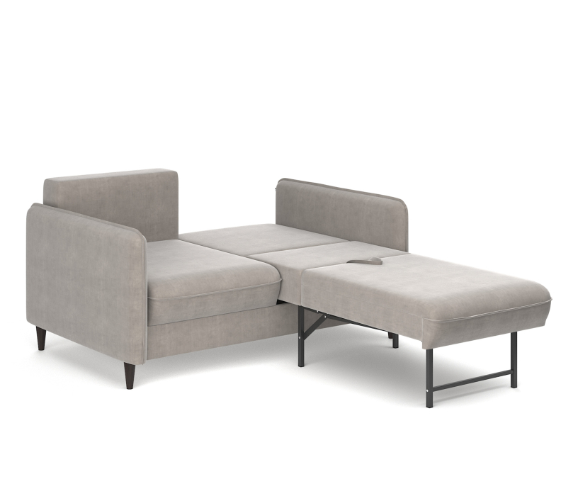 Дизайнерские диваны для гостиной, Диван-кровать Фьорд SMART 140, велюр