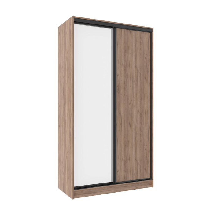 Шкафы-купе 2-х дверные, Шкаф-купе 2-дв  Домашний 1200 зеркало/лдсп  (в2295*ш1232*г595)