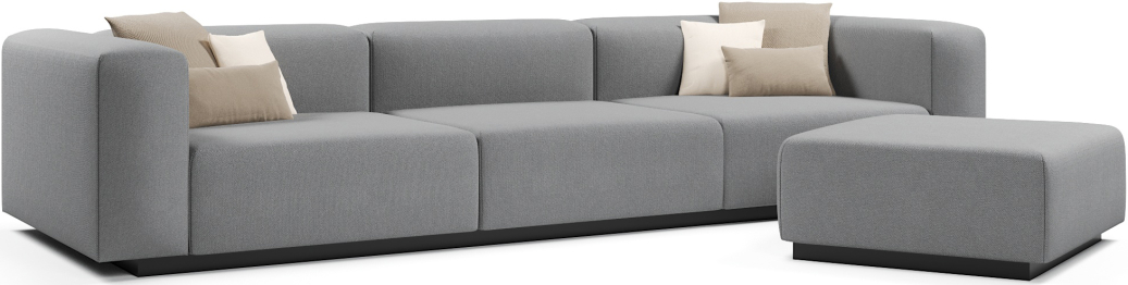 Диван прямой модульный нераскладной Наполи 2, велюр