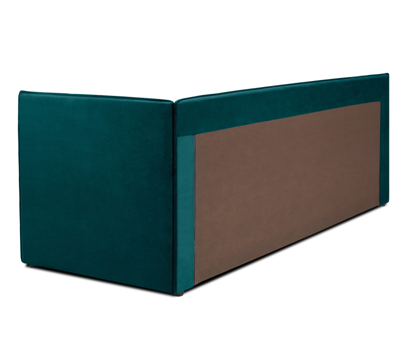 Мягкая кровать, Кровать тахта угловая Гамма с подъемным механизмом, микровелюр