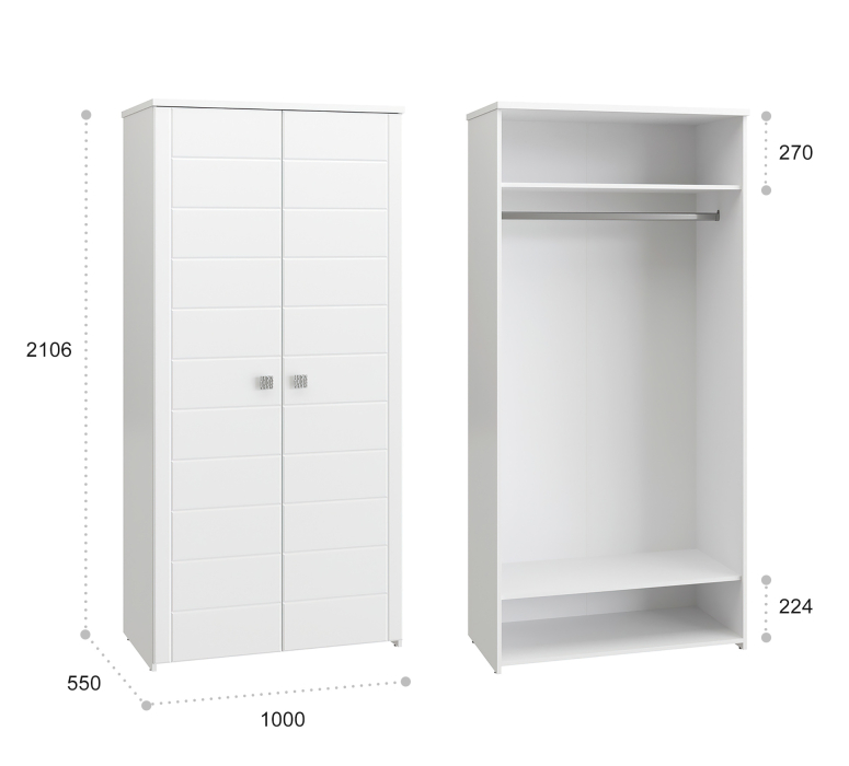 Для одежды, Шкаф для одежды Изабель ИЗ-61К