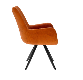 Стул 351 поворотный BL07 терракотовый, ножки черные
