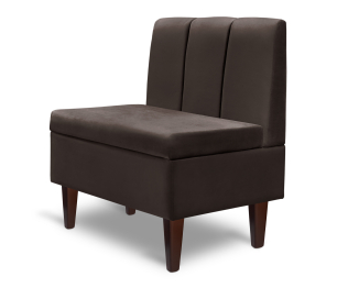 Диван прямой на ножках Лео 66, микровелюр