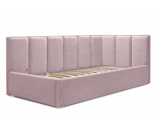 Кровати с мягким изголовьем, Кровать угловая 120 с подъемным механизмом, микровелюр