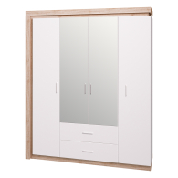 Шкафы распашные, Шкаф 4-х дверный с зеркалом 16 Люмен