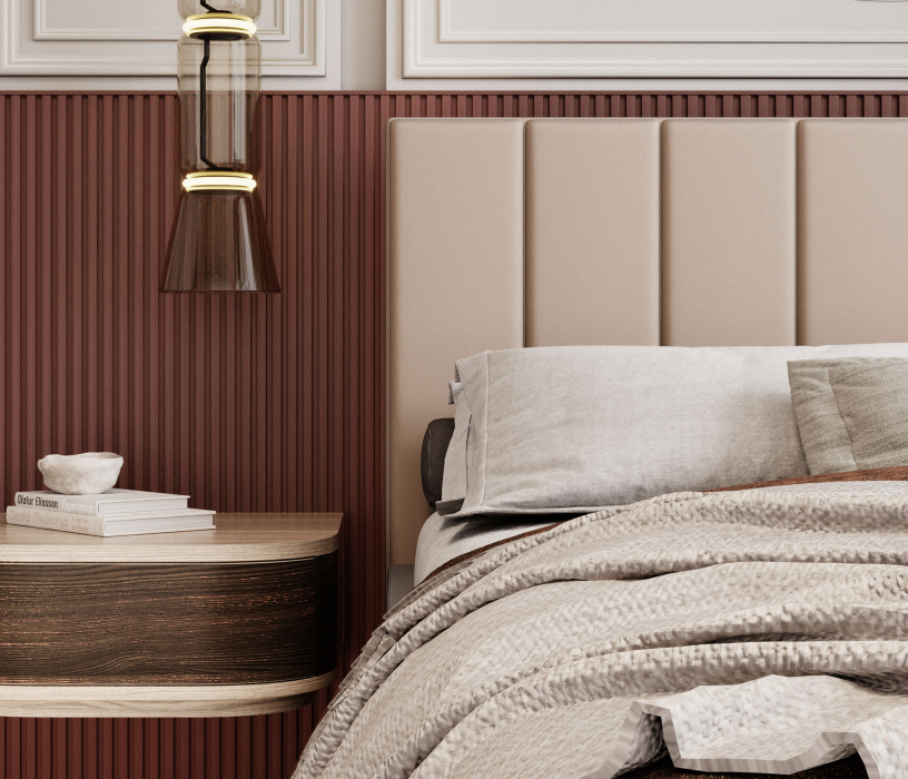 Мягкая кровать, Кровать Аурелия 1,2 с ПМ