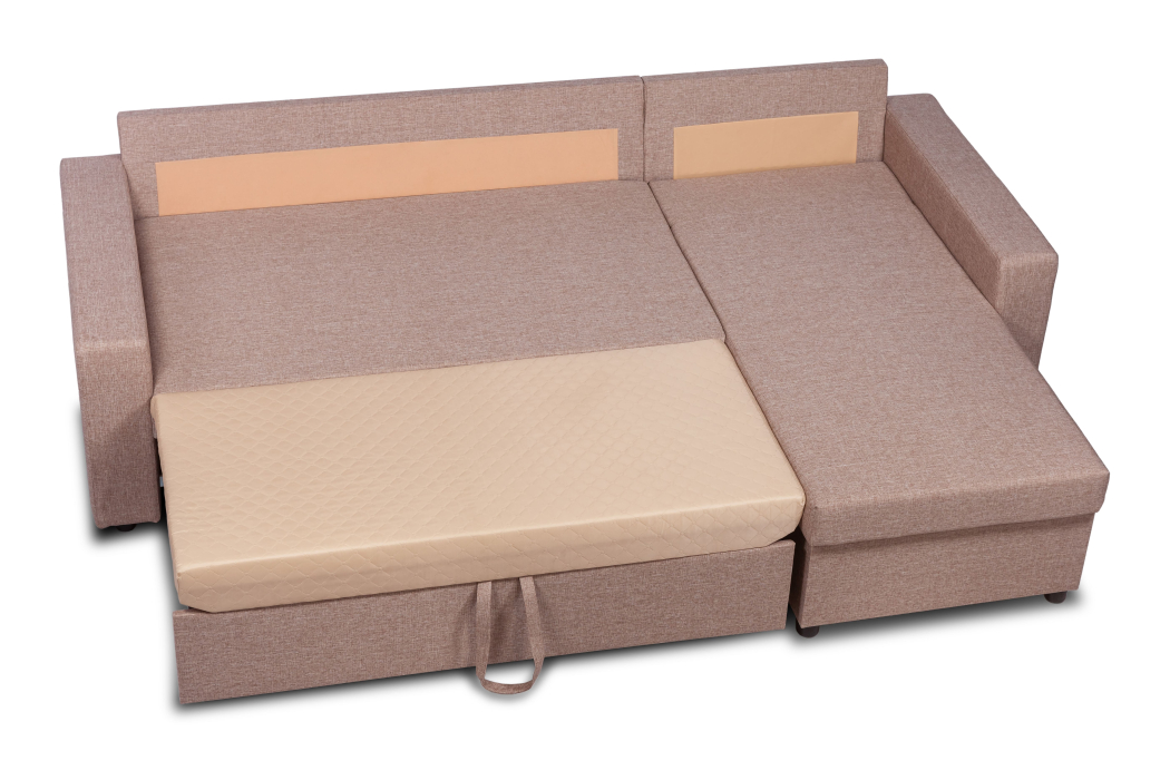 Диваны угловые в гостиную, Угловой диван-кровать Турин, рогожка