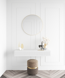 Дизайнерское настенное зеркало GENGLASS Rauntel M в металлической раме